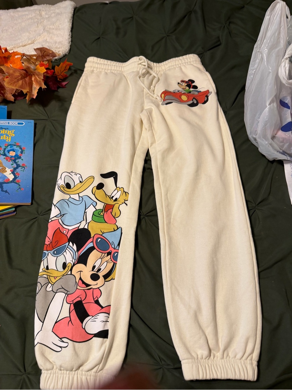 Disney Cream Character Graphic Sweatpants